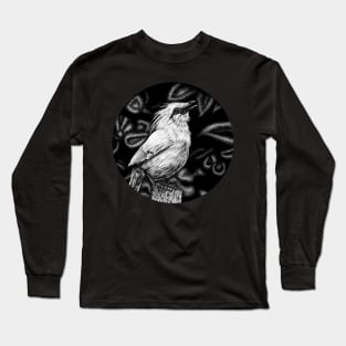 Bali starling illustration Long Sleeve T-Shirt